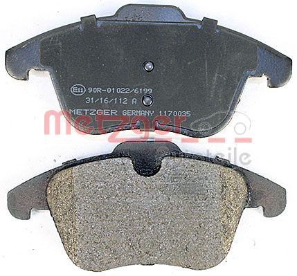 METZGER 1170035 GREENPARTS Bremsbelagsatz, Scheibenbremse